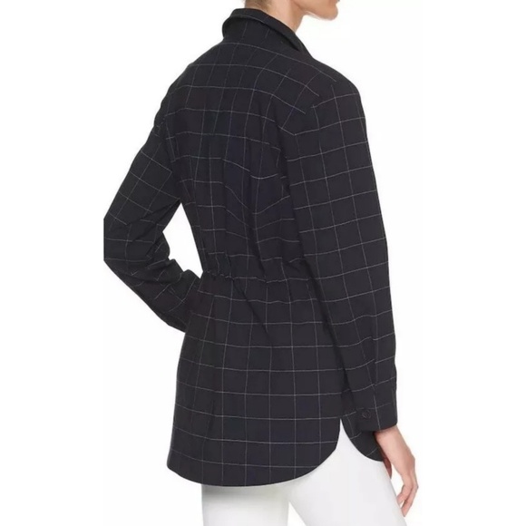 Banana Republic Windowpane Drawstring Shirt Jacket - Picture 2 of 8